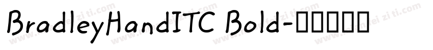 BradleyHandITC Bold字体转换